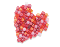 unikatissima Bead Square Stitch Heart